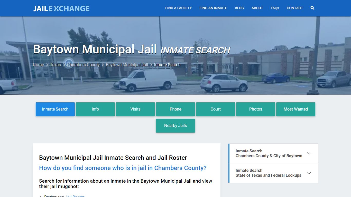 Inmate Search: Roster & Mugshots - Baytown Municipal Jail, TX